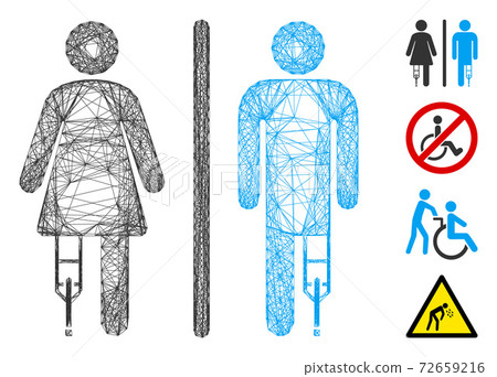 Linear Patient WC Persons Vector Mesh Linear Patient WC Persons Vector Mesh 72659216