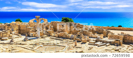 Landmarks of Cyprus island - ancient Kourion archaeological site Landmarks of Cyprus island - ancient Kourion archaeological site 72659598