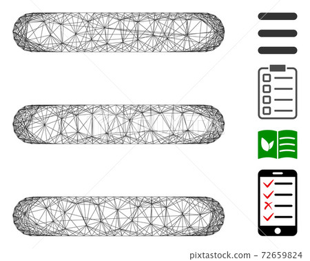 Net Menu Items Vector Mesh Net Menu Items Vector Mesh 72659824