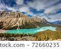 Peyto Lake with it's turquoise color, Banff National Park  72660235