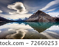 Bow Lake Dramatic reflection 72660253