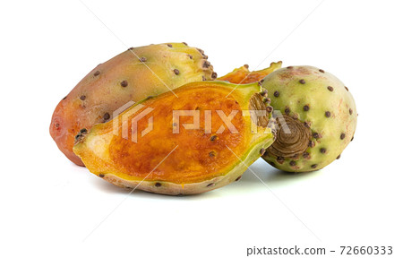 Prickly pears and one cut in half Prickly pears and one cut in half 72660333