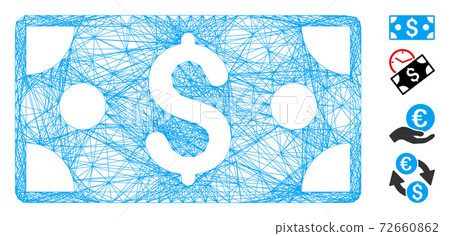 Net Dollar Banknote Vector Mesh Net Dollar Banknote Vector Mesh 72660862