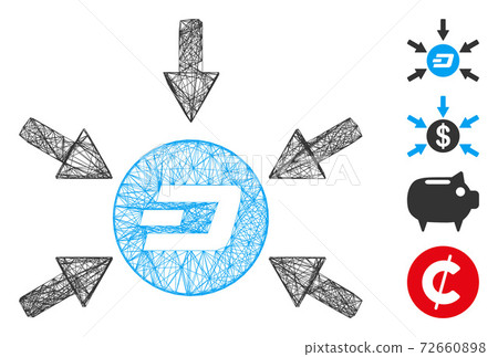 Net Dash Coin Income Arrows Vector Mesh Net Dash Coin Income Arrows Vector Mesh 72660898