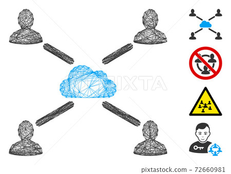 Network Cloud People Links Vector Mesh Network Cloud People Links Vector Mesh 72660981