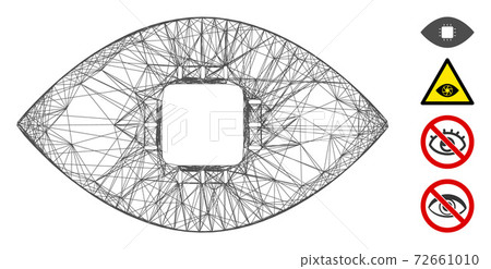 Net Chip Eye Retina Vector Mesh 72661010
