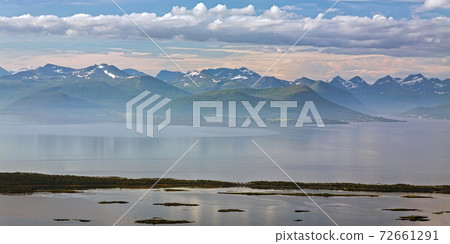 Mountain view in Molde, Norway 72661291