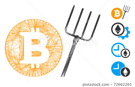 Network Bitcoin Pitchfork Vector Mesh Network Bitcoin Pitchfork Vector Mesh 72662265