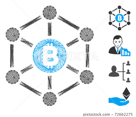 Hatched Bitcoin Finance Netwok Vector Mesh Hatched Bitcoin Finance Netwok Vector Mesh 72662275