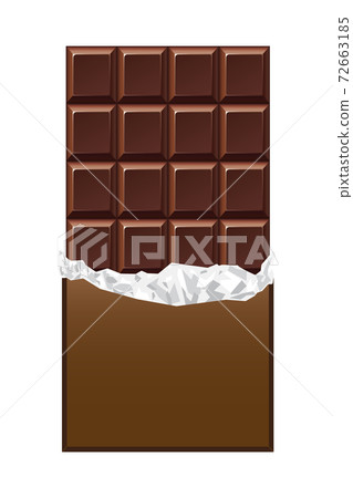 插圖材料：巧克力板巧克力 72663185