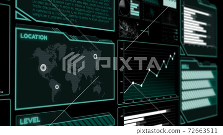 Futuristic user interface dashboard for big data analytic in information chart Futuristic user interface dashboard for big data analytic in information chart 72663511