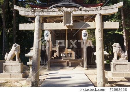 Eight pillar shrine in Yamaguchi City, Yamaguchi Prefecture 72668668