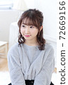 Young lady's hair style 72669156