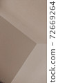 Beige background of a wall angle, or some geometrical figures. 72669264