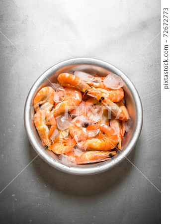 Jumbo shrimp with ice. Jumbo shrimp with ice. 72672773