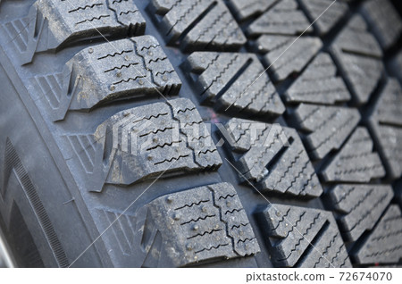 Studless tire (close-up when new) Studless tire (close-up when new) 72674070