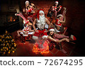 Funny Santa Claus 72674295