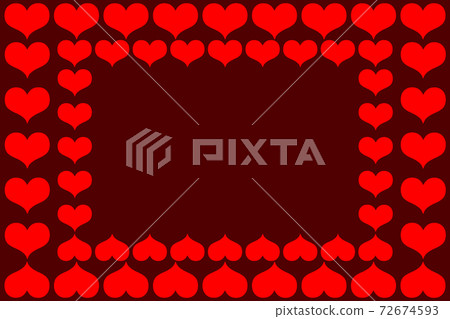 Heart frames - vector pattern - red pattern on... - Stock Illustration ...