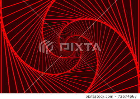 Rotating concentric squares, Square optical illusion pattern - red, Geometric abstract background 72674663