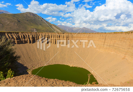 Crater lake in Argentina Crater lake in Argentina 72675658