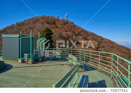 Scenery of Mt. Nantai on the west side from the observatory near Tsukuba Sancho Station in Ibaraki Scenery of Mt. Nantai on the west side from the observatory near Tsukuba Sancho Station in Ibaraki 72677161
