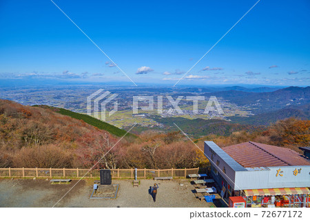 從茨城縣筑波山丘町站附近的天文台，北邊的商店和風景 72677172