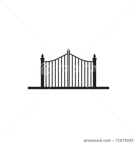 Home fence logo design template 72678085