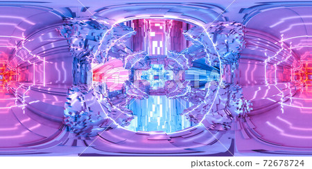 full 360 degree equi rectangular seamless hdr panorama of technology science fiction design 3d render illustration full 360 degree equi rectangular seamless hdr panorama of technology science fiction design 3d render illustration 72678724