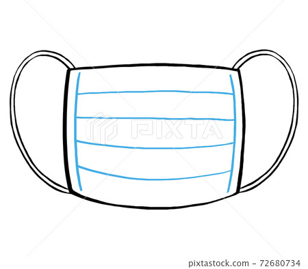 Simple non-woven pleated mask Simple non-woven pleated mask 72680734