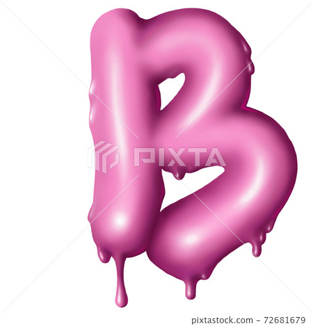 dripping pink paint on letters, alphabet dripping pink paint on letters, alphabet 72681679