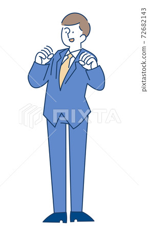 Salary man guts pose Salary man guts pose 72682143