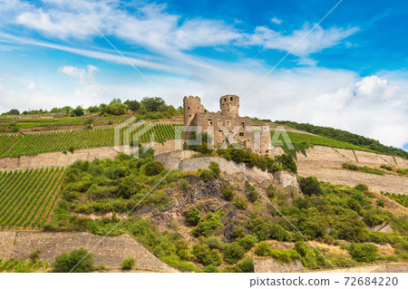 Romantic castles in Rhine valley Romantic castles in Rhine valley 72684220