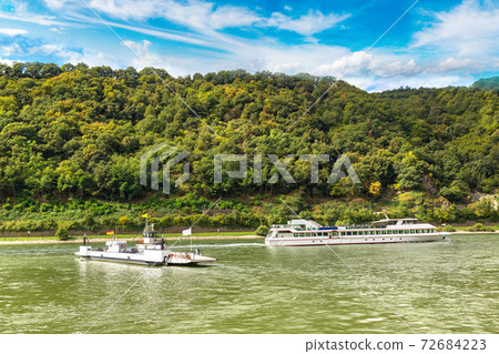 Romantic Rhine valley in Germany 72684223