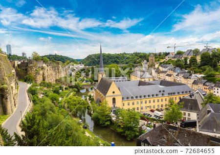 Panoramic cityscape of Luxembourg 72684655