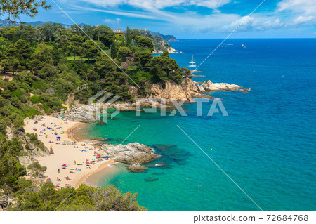 Costa Brava beach, ..Catalonia, Spain 72684768
