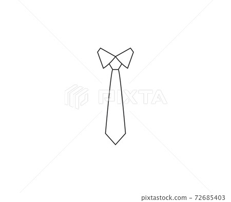 Tie, dress code icon. Vector illustration, flat. 72685403