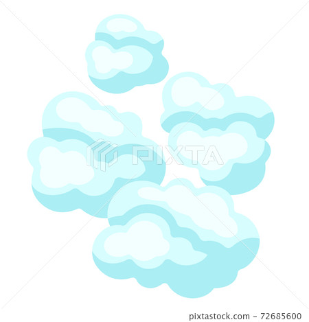 Illustration of blue clouds. Illustration of blue clouds. 72685600