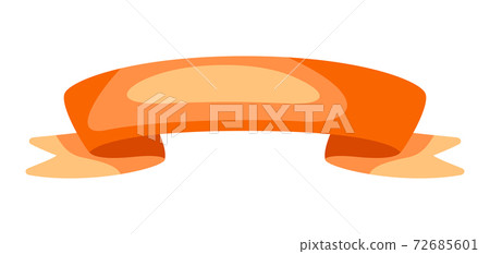 Illustration of ribbon. 72685601