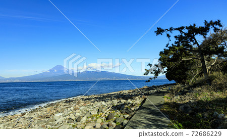 Winter in Suruga Bay involving the Izu Peninsula, Shizuoka Prefecture Winter in Suruga Bay involving the Izu Peninsula, Shizuoka Prefecture 72686229