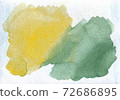 Abstract hand drawn watercolor background. Green and yellow watercolored background. 72686895