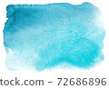 Abstract hand drawn watercolor background. Blue watercolored background. 72686896