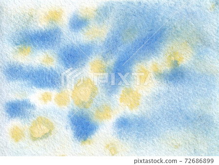 Abstract hand drawn watercolor background. Blue and yellow watercolored background. Abstract hand drawn watercolor background. Blue and yellow watercolored background. 72686899