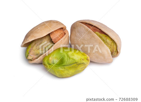Pistachio isolated on white background. 72688309