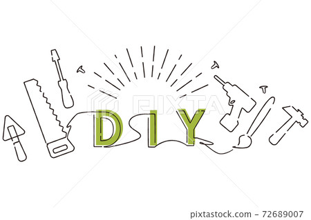 Hand-painted 1color DIY monochrome line art 72689007