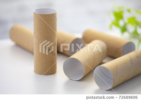 Toilet paper core used for crafting Toilet paper core used for crafting 72689606