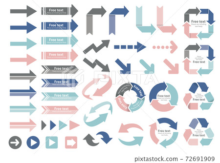 Various sets of arrows 72691909