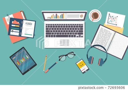 Auditing concept vector illustration. Tax process. Business background. Flat design of analysis, data, accounting, planning, management, research, calculation, reporting, project management. Auditing concept vector illustration. Tax process. Business background. Flat design of analysis, data, accounting, planning, management, research, calculation, reporting, project management. 72693606