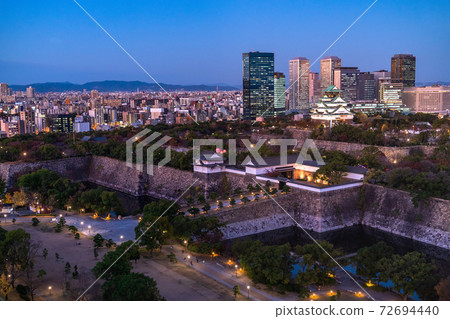 《大阪府》大阪城/夜景 72694440