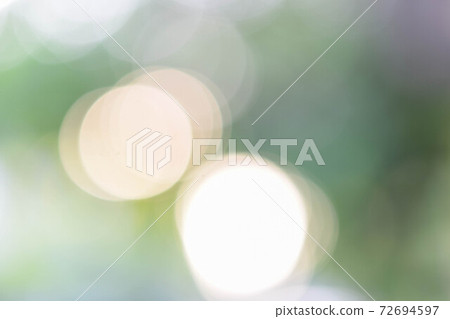 Soft blurred green and gold color background with bokeh. Abstract gradient desktop wallpaper. 72694597