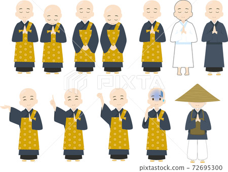 可愛的男孩的姿勢和表情的全身插圖集 72695300